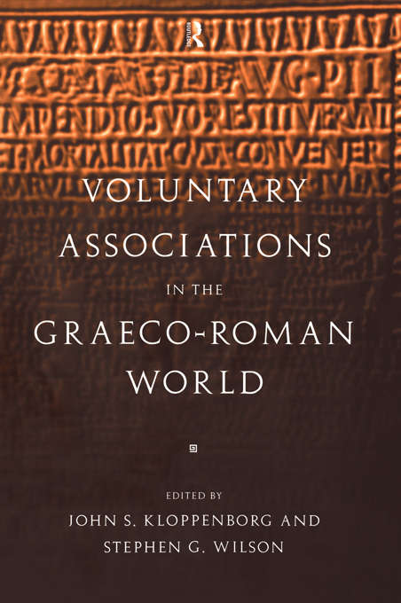 Book cover of Voluntary Associations in the Graeco-Roman World