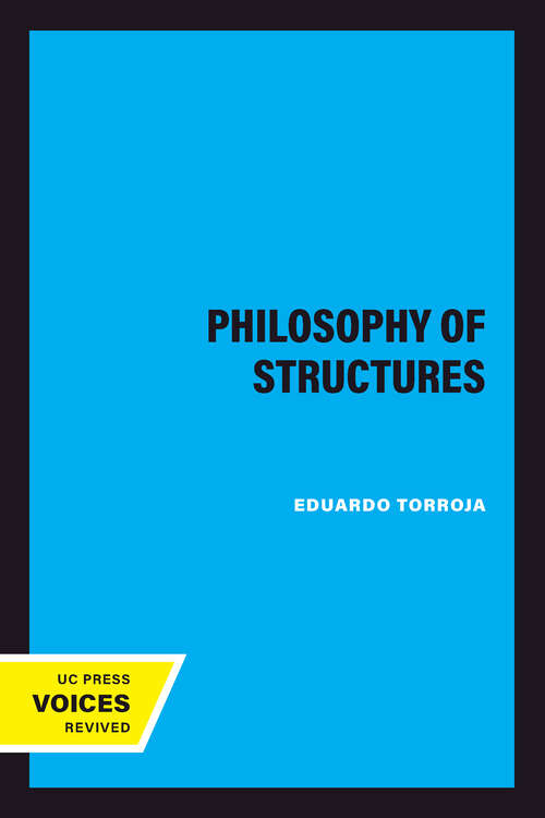 Book cover of Philosophy of Structures