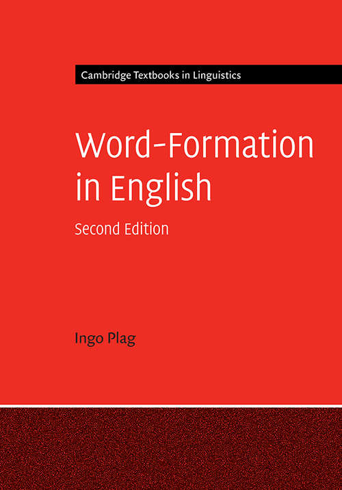 Book cover of Word-Formation in English: Word-formation In English (Cambridge Textbooks in Linguistics)