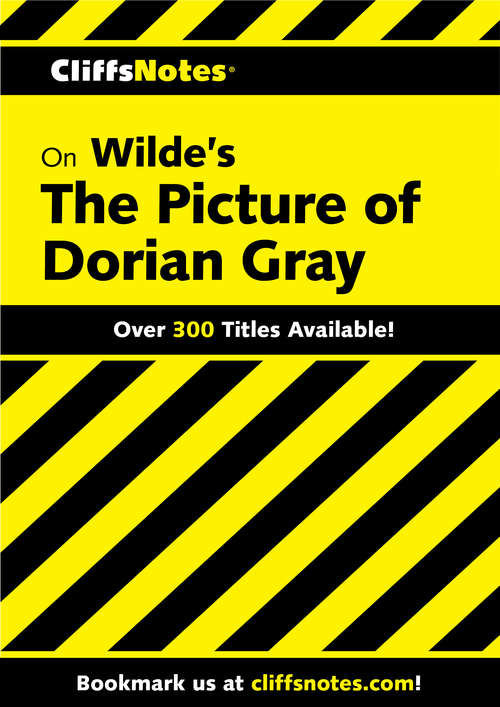 Book cover of CliffsNotes on Wilde's The Picture of Dorian Gray