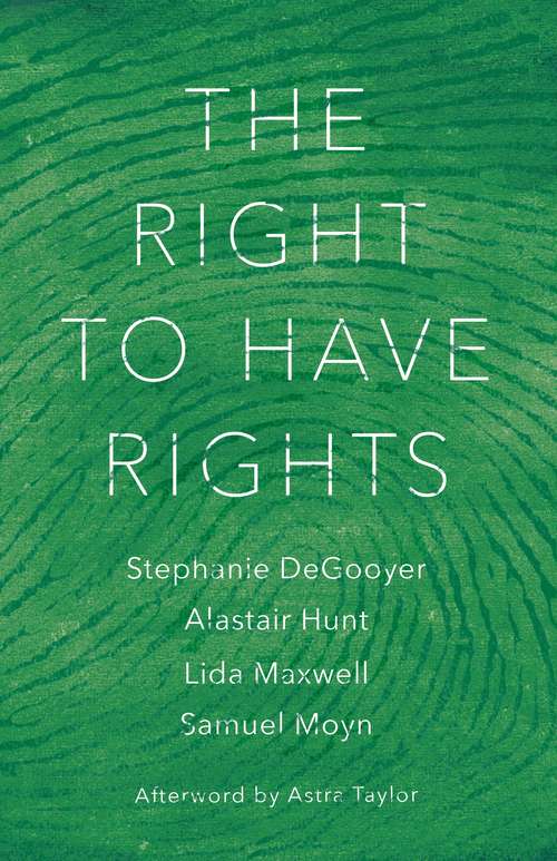 Book cover of The Right to Have Rights