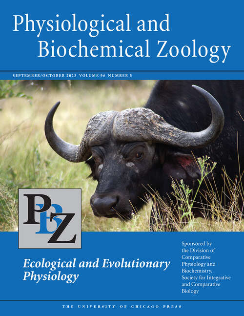 Book cover of Physiological and Biochemical Zoology, volume 96 number 5 (September/October 2023)