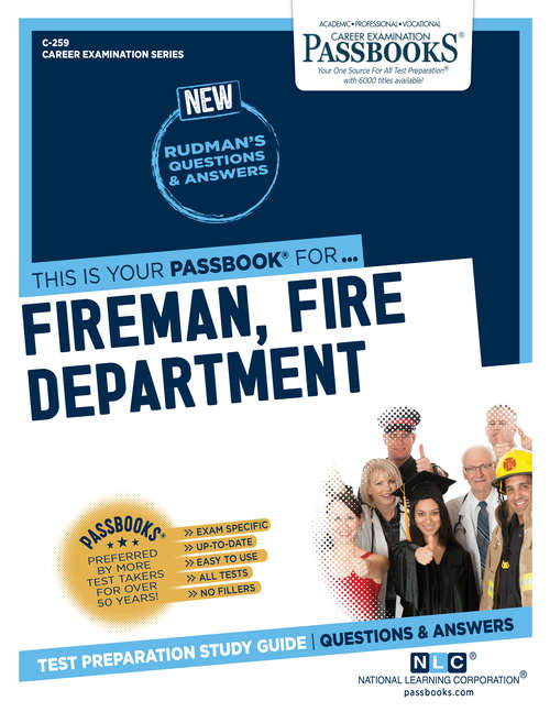Book cover of Fireman, Fire Department: Passbooks Study Guide (Career Examination Series: C-259)
