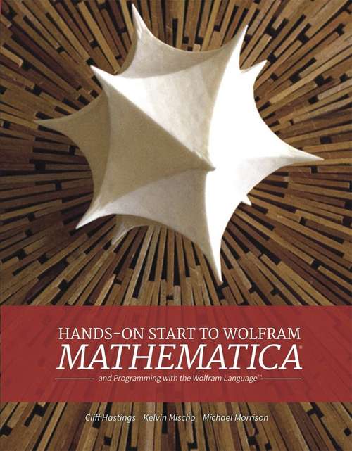 Book cover of Hands-on Start to Wolfram Mathematica and Programming with the Wolfram Language