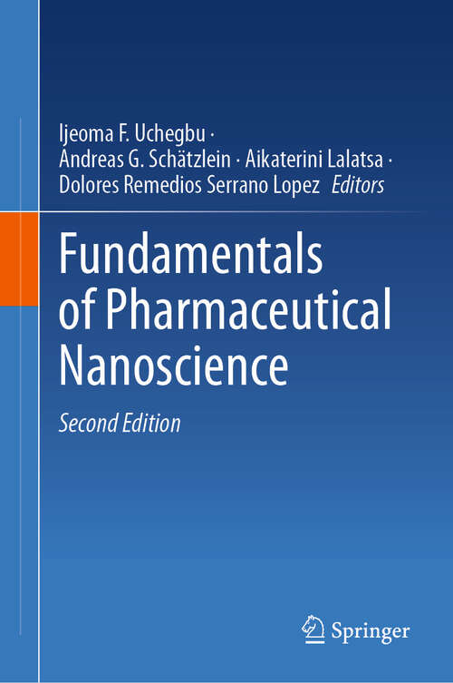 Book cover of Fundamentals of Pharmaceutical Nanoscience (Second Edition 2024)