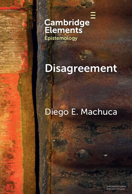 Book cover of Disagreement (Elements in Epistemology)