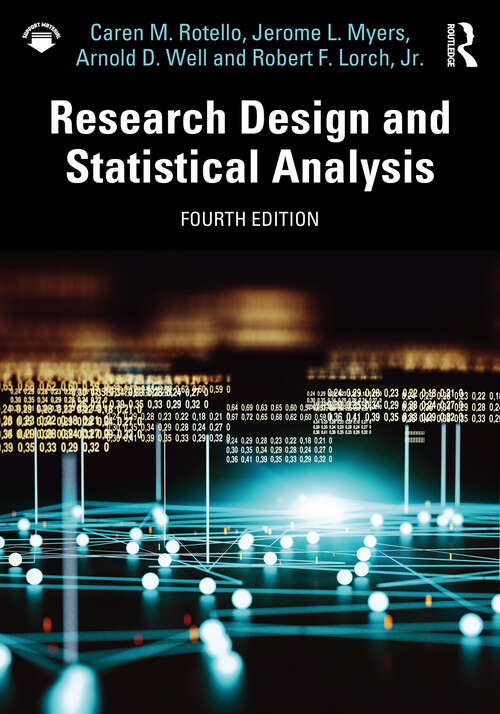 Book cover of Research Design and Statistical Analysis