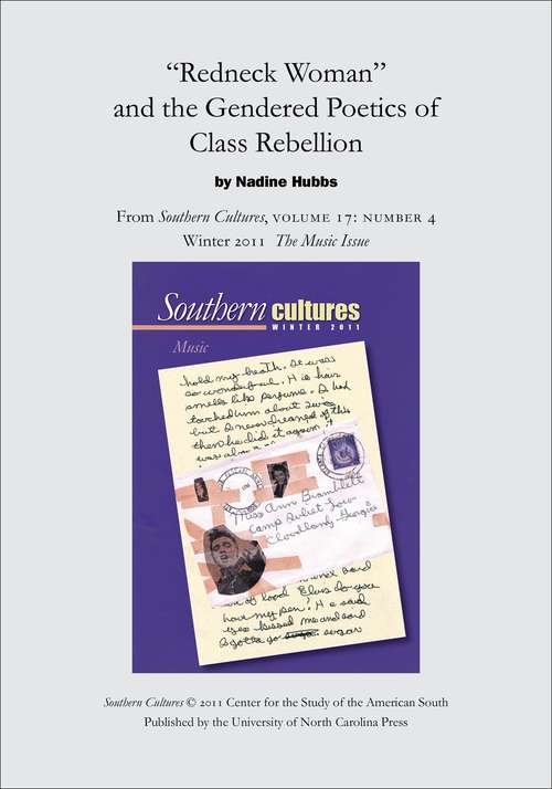 Book cover of "Redneck Woman" and the Gendered Poetics of Class Rebellion