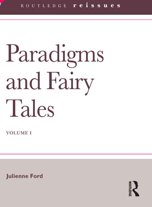 Book cover of Paradigms and Fairy Tales: Volume 1