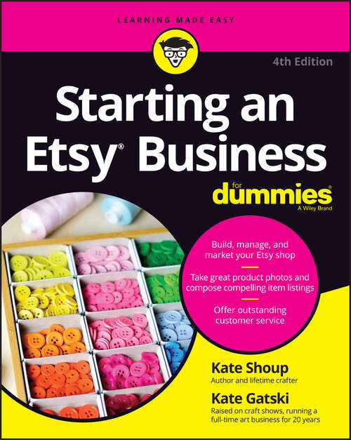 Book cover of Starting an Etsy Business For Dummies (4)