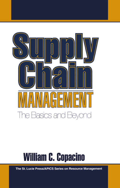 Book cover of Supply Chain Management: The Basics and Beyond