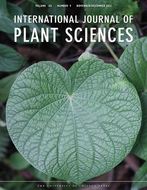 Book cover of International Journal of Plant Sciences, volume 184 number 9 (November/December 2023)