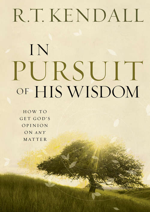 Book cover of In Pursuit of His Wisdom: How to get God's Opinion on any Matter