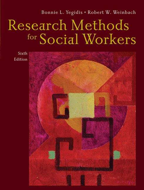 Book cover of Research Methods for Social Workers (6th edition)