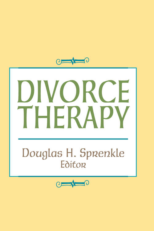 Book cover of Divorce Therapy