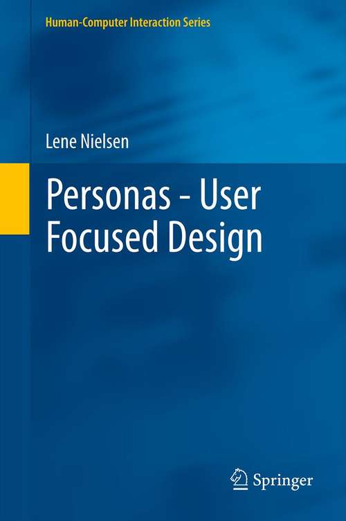 Book cover of Personas - User Focused Design