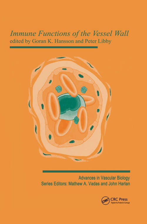 Book cover of Immune Functions of the Vessel Wall