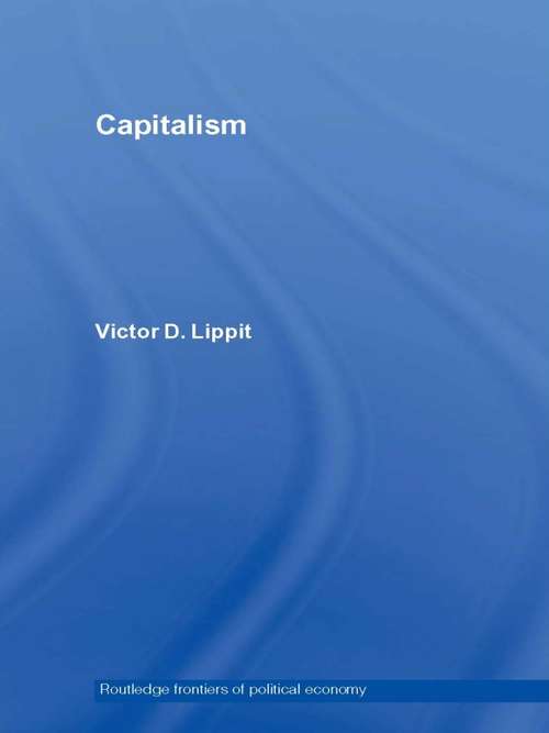 Book cover of Capitalism (Routledge Frontiers of Political Economy: Vol. 71)