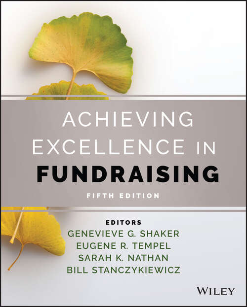 Book cover of Achieving Excellence in Fundraising (Fifth Edition)