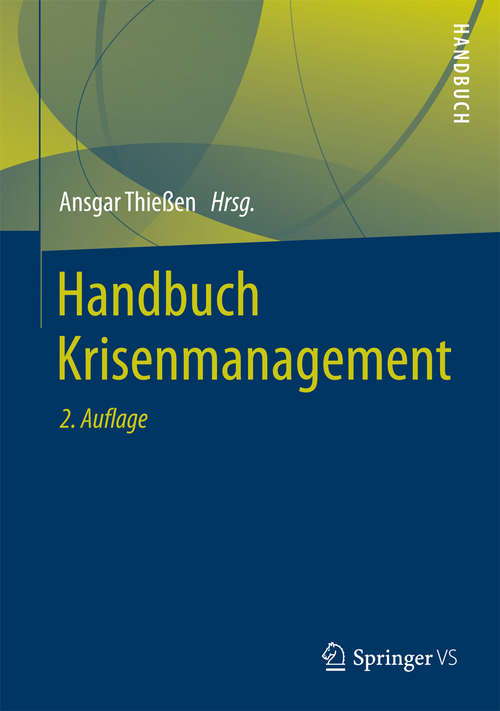 Book cover of Handbuch Krisenmanagement