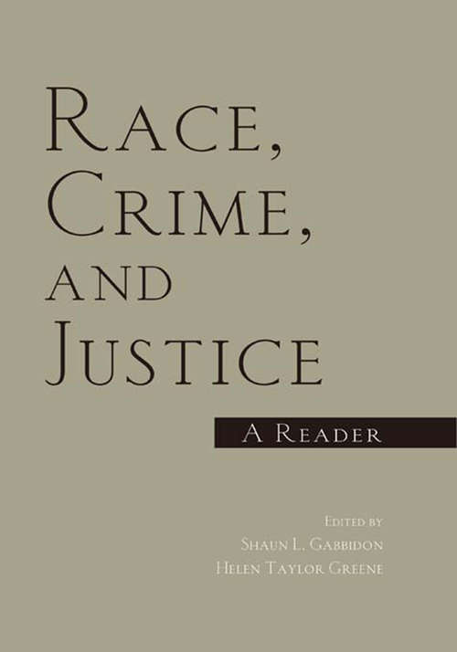 Book cover of Race, Crime, and Justice: A Reader (2)