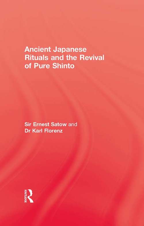 Book cover of Ancient Japanese Rituals