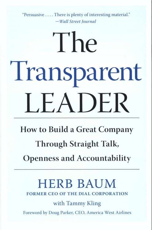 Book cover of The Transparent Leader