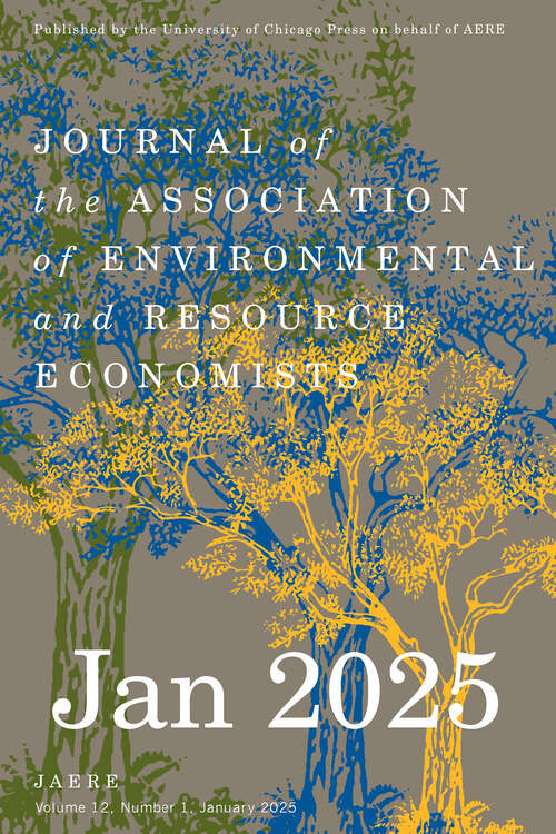 Book cover of Journal of the Association of Environmental and Resource Economists, volume 12 number 1 (January 2025)