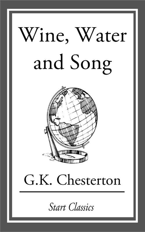 Book cover of Wine, Water and Song