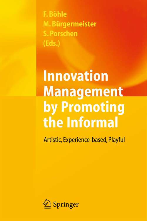 Book cover of Innovation Management by Promoting the Informal