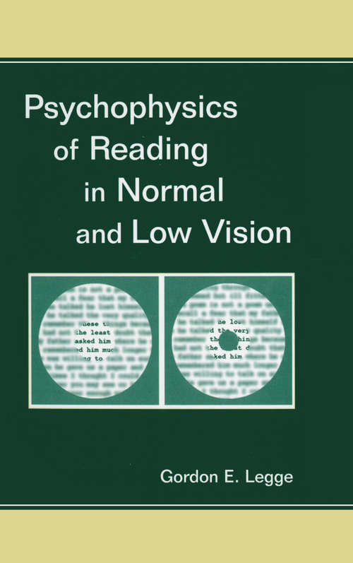Book cover of Psychophysics of Reading in Normal and Low Vision