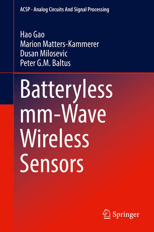 Book cover of Batteryless mm-Wave Wireless Sensors (Analog Circuits and Signal Processing)