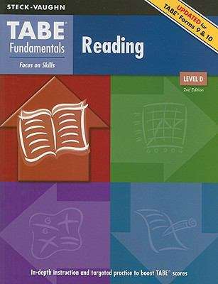 Book cover of TABE Fundamentals: Reading, Level D (2nd edition)