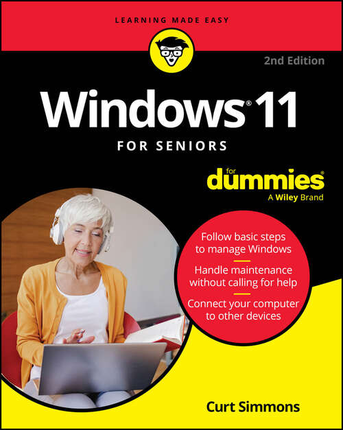 Book cover of Windows 11 For Seniors For Dummies, 2nd Edition