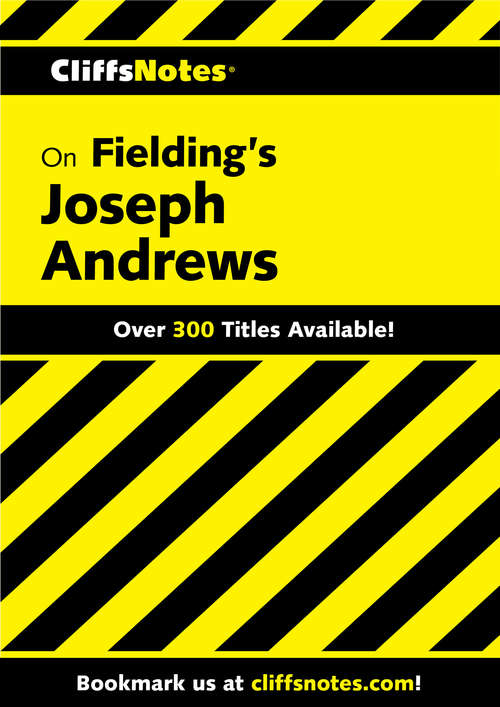 Book cover of CliffsNotes on Fielding's Joseph Andrews