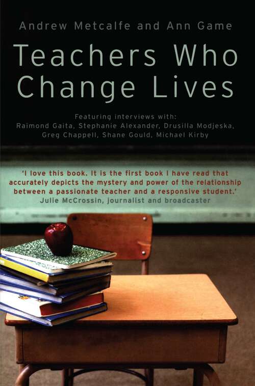 Book cover of Teachers Who Change Lives