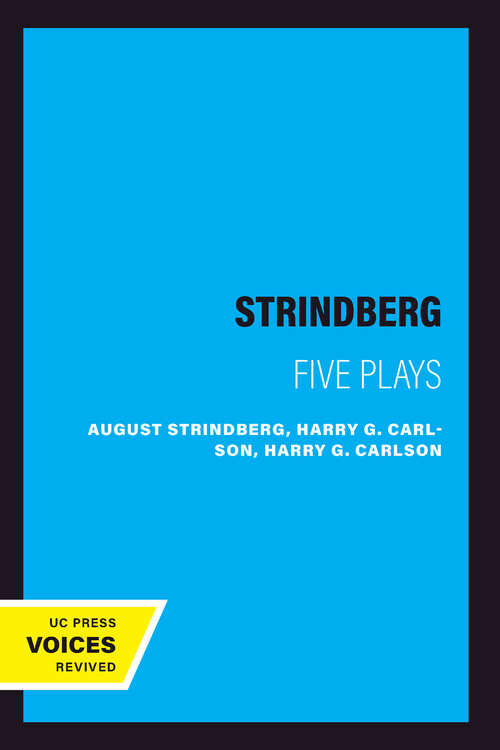 Book cover of Strindberg: Five Plays