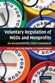 Book cover of Voluntary Regulation of Ngos and Nonprofits