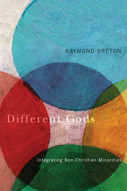 Book cover of Different Gods: Integrating Non-Christian Minorities into a Primarily Christian Society