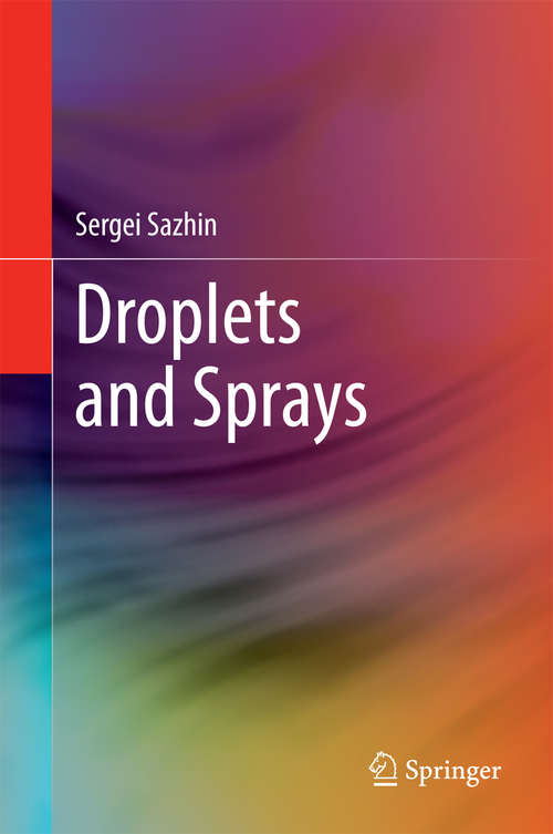 Book cover of Droplets and Sprays