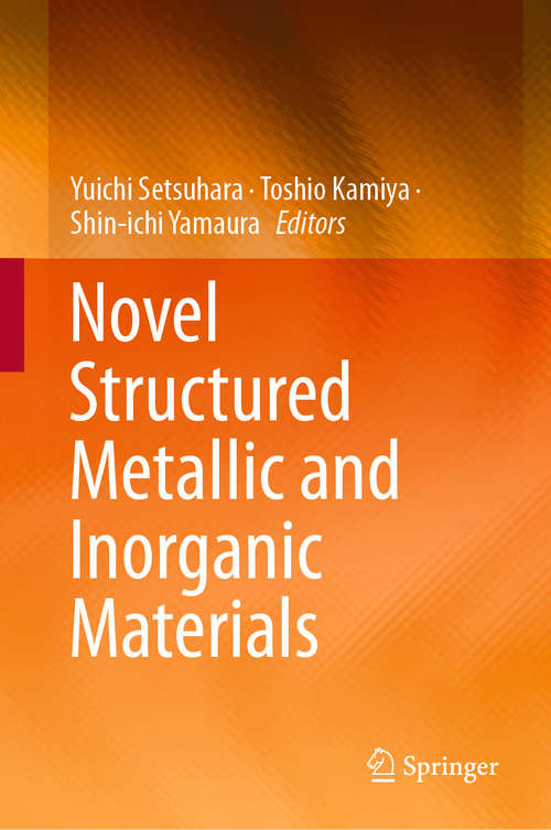 Book cover of Novel Structured Metallic and Inorganic Materials (1st ed. 2019)