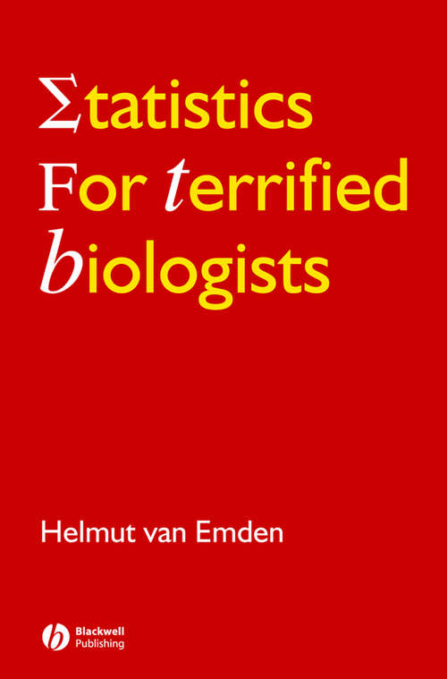 Book cover of Statistics for Terrified Biologists (2)