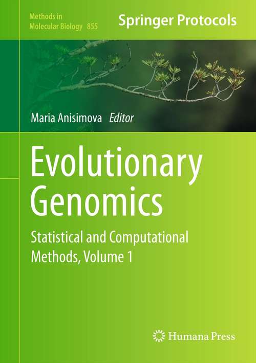 Book cover of Evolutionary Genomics