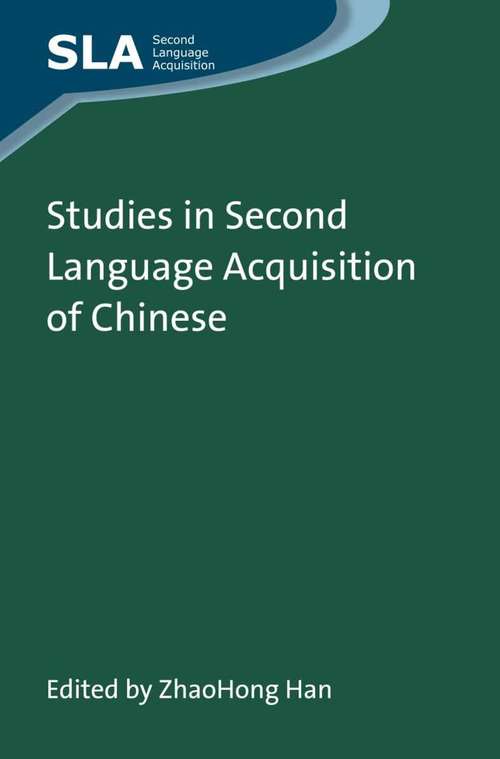 Book cover of Studies in Second Language Acquisition of Chinese