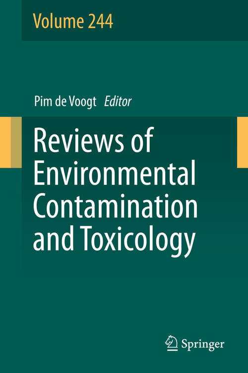 Book cover of Reviews of Environmental Contamination and Toxicology Volume 244: Perfluorinated Alkylated Substances (1st ed. 2018) (Reviews of Environmental Contamination and Toxicology #244)