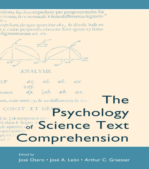 Book cover of The Psychology of Science Text Comprehension