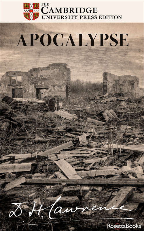 Book cover of Apocalypse: And the Writings on Revelation (Digital Original) (The Definitive Cambridge Editions of D.H. Lawrence)