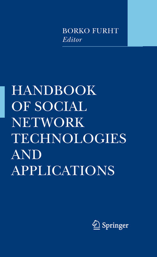 Book cover of Handbook of Social Network Technologies and Applications (2010)
