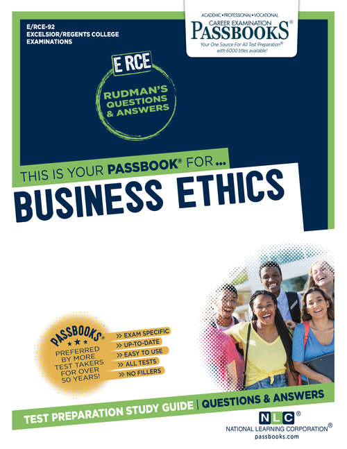 Book cover of Business Ethics: Passbooks Study Guide (Excelsior/Regents College Examination Series)