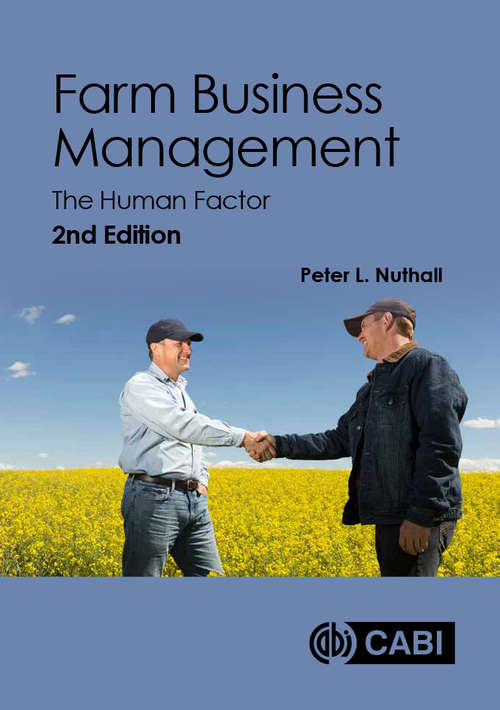 Book cover of Farm Business Management: The Human Factor (2) (Agriculture Ser.)